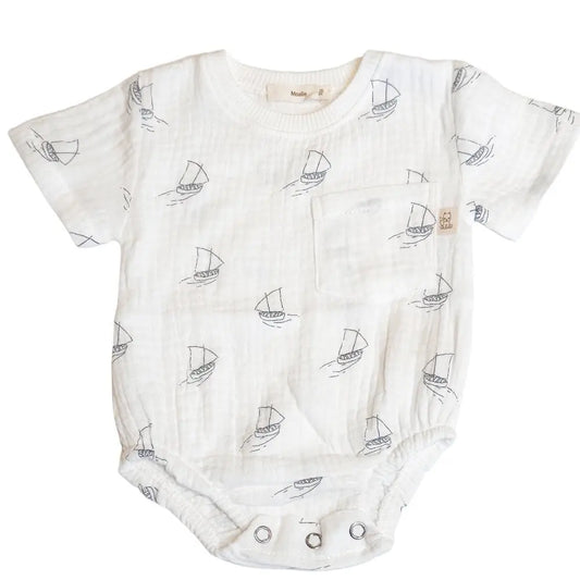 Musselin Strampler Boote - Moalie