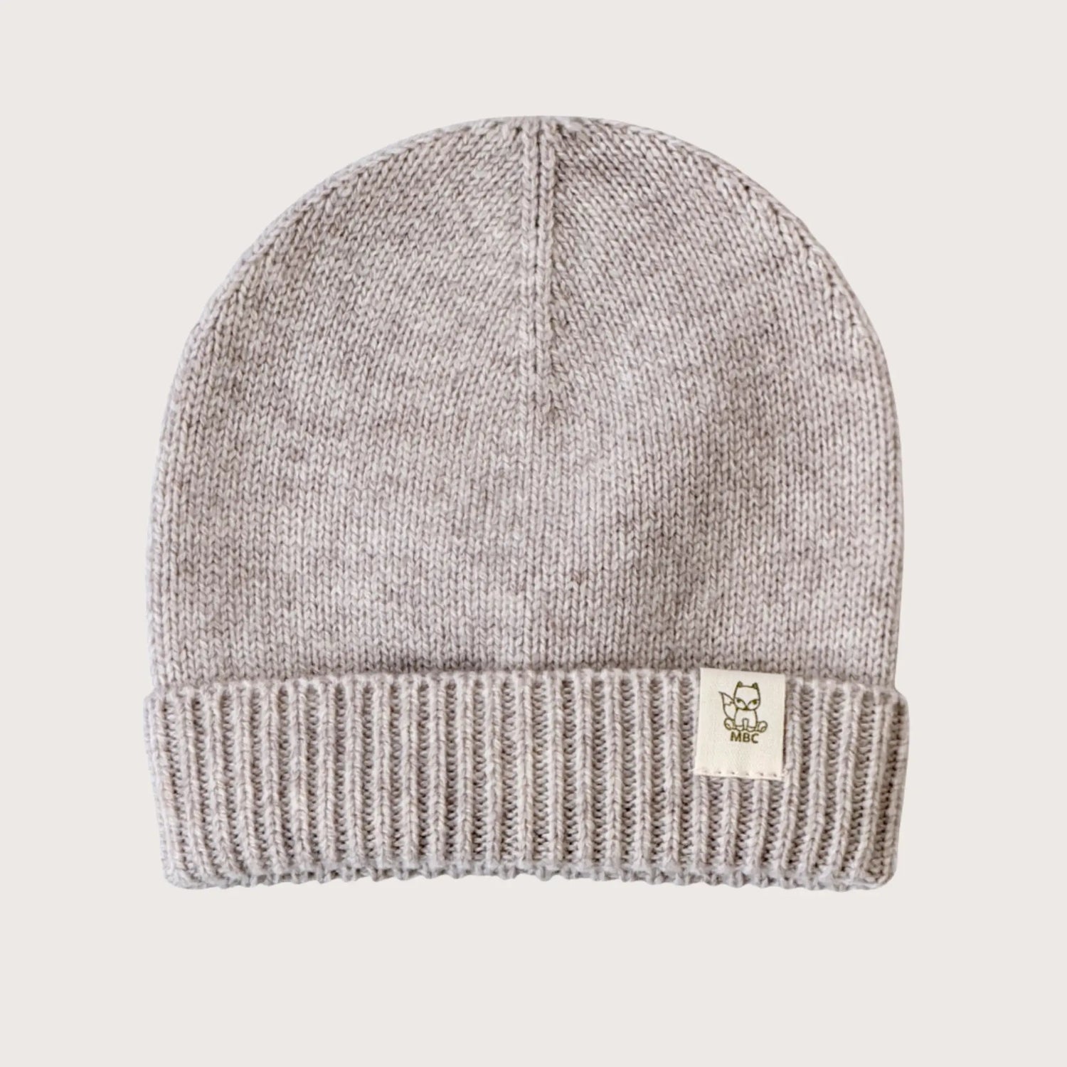 Merino & Cashmere beanie (Fine Knit)-Sand