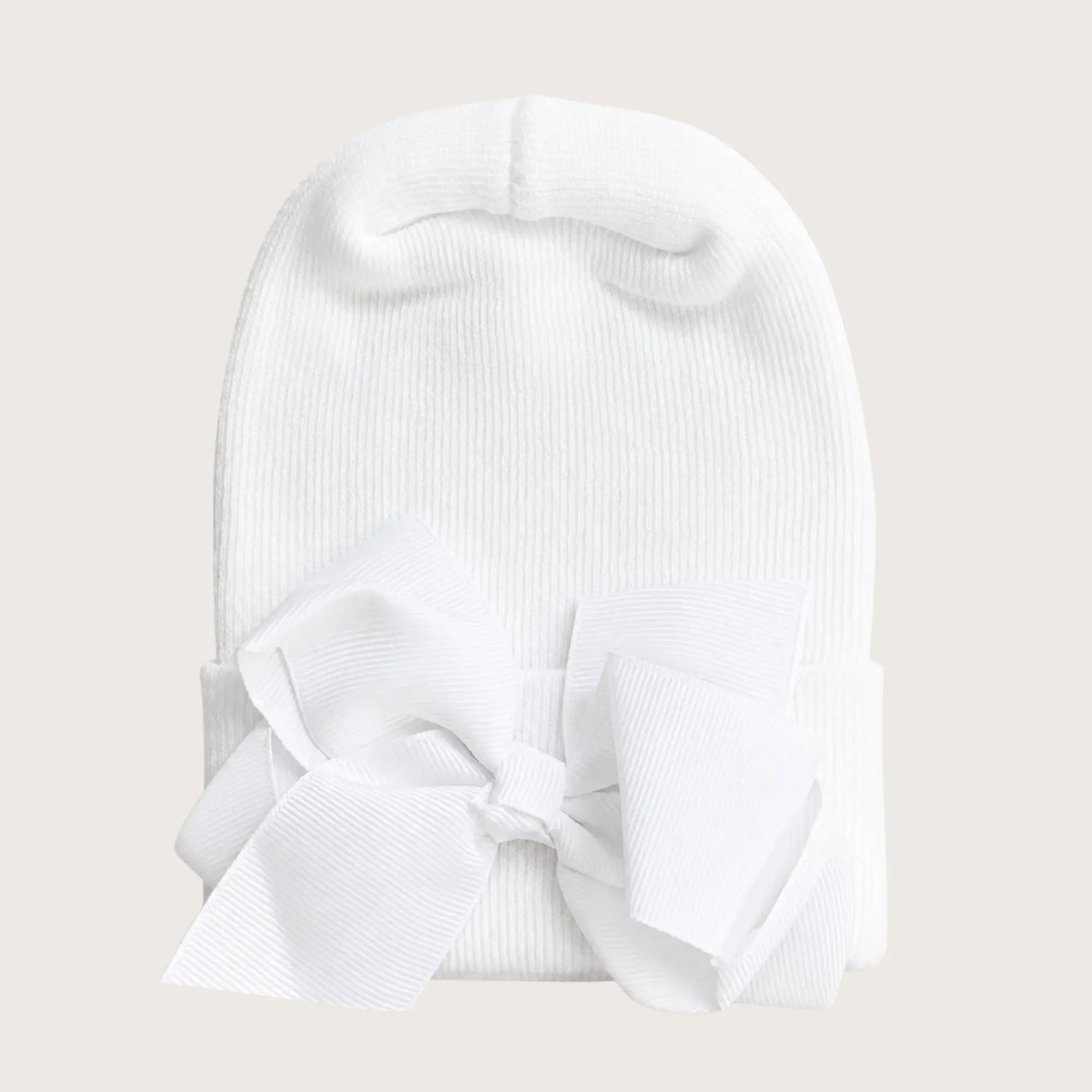 Newborn Mutsje Strik Wit