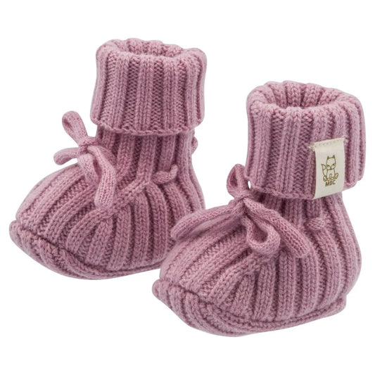 Neugeborene Merino Hausschuhe Spa Rose - Moalie