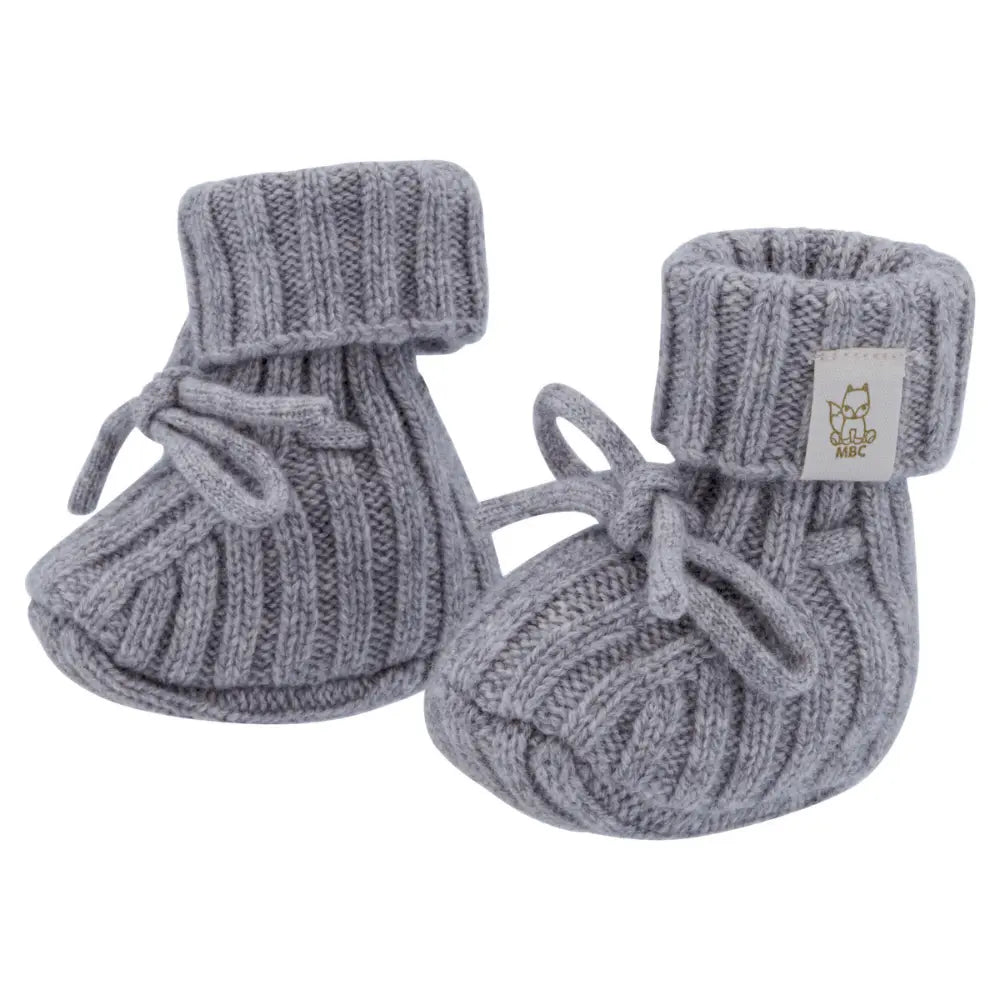 Newborn_slofjes_Grey merinowol en cashmere 