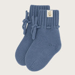 toddler booties 100%. merinowool denim blue 
