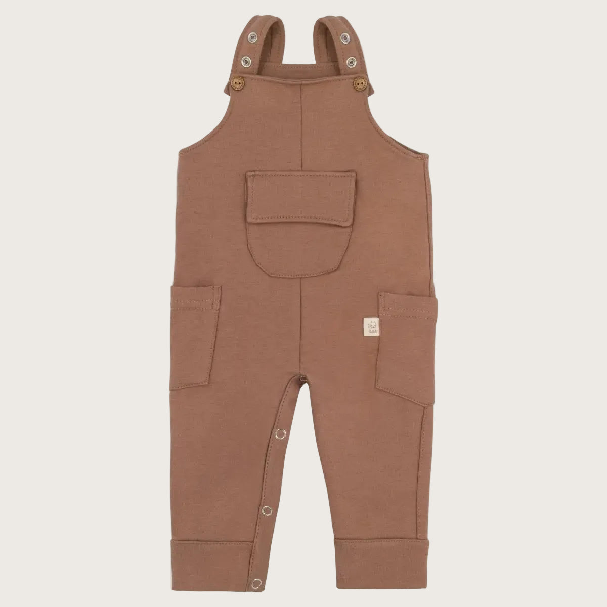 Salopette-Mokka-bruine baby tuinbroek 