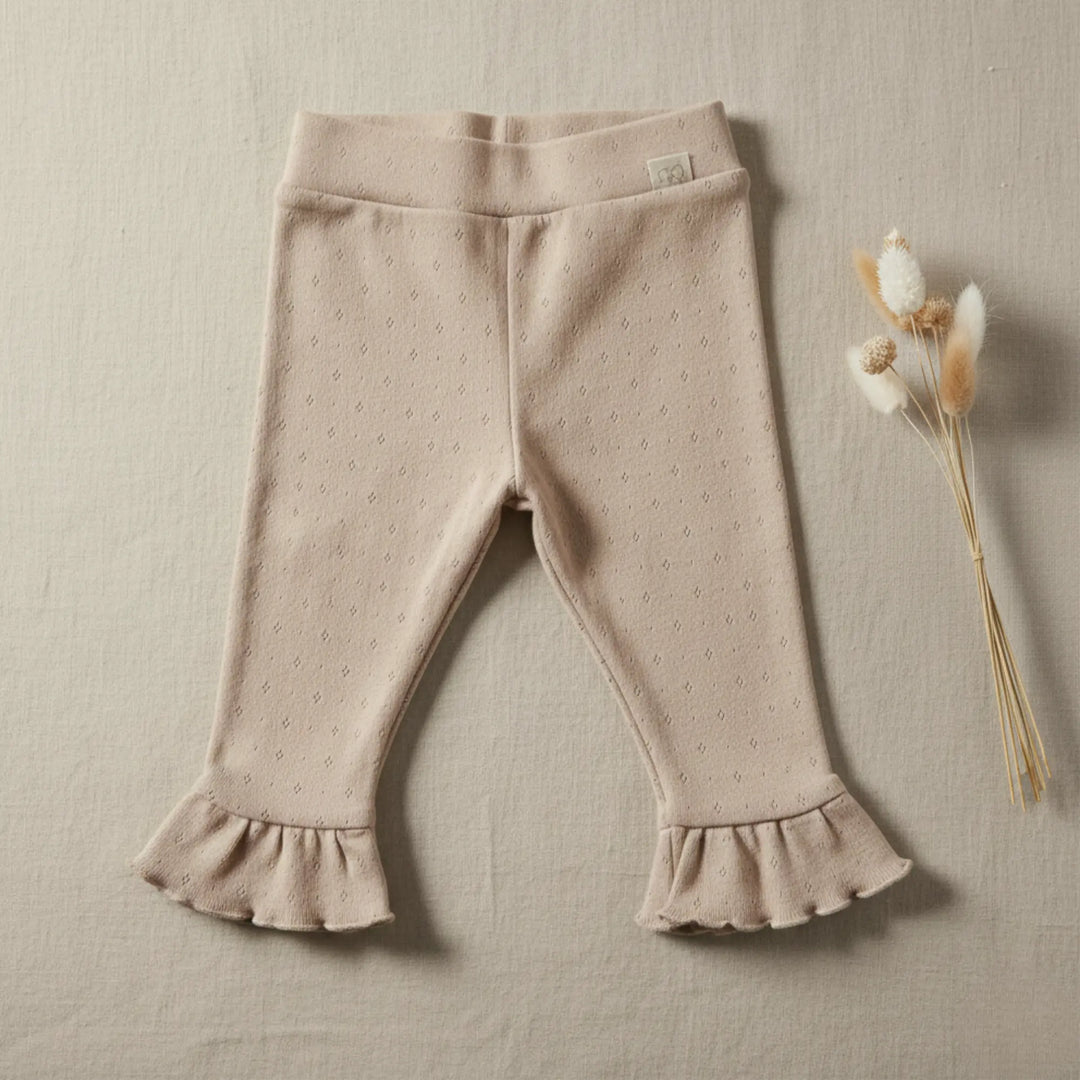 Pointelle Jersey Schlaghose – Hafer