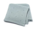 Knitted crib blanket made of cotton - breathable &amp; soft comfort 