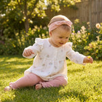 Wit Gebloemd jurkje van hydrofiele stof