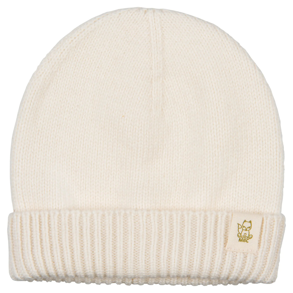 Wollen baby muts merinowol en cashmere Cream/ Off White 
