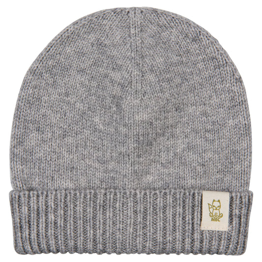 Wollen baby muts merinowol en cashmere Grijs 