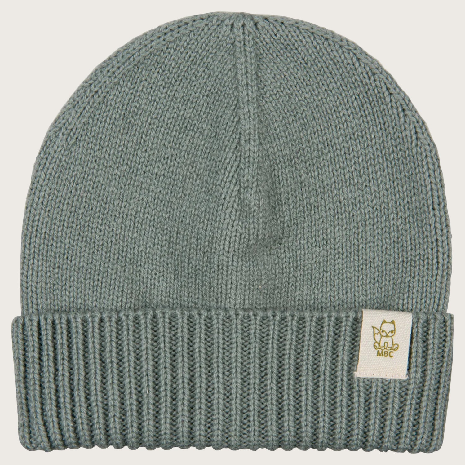 Wollen baby muts merinowol en cashmere Sage Groen