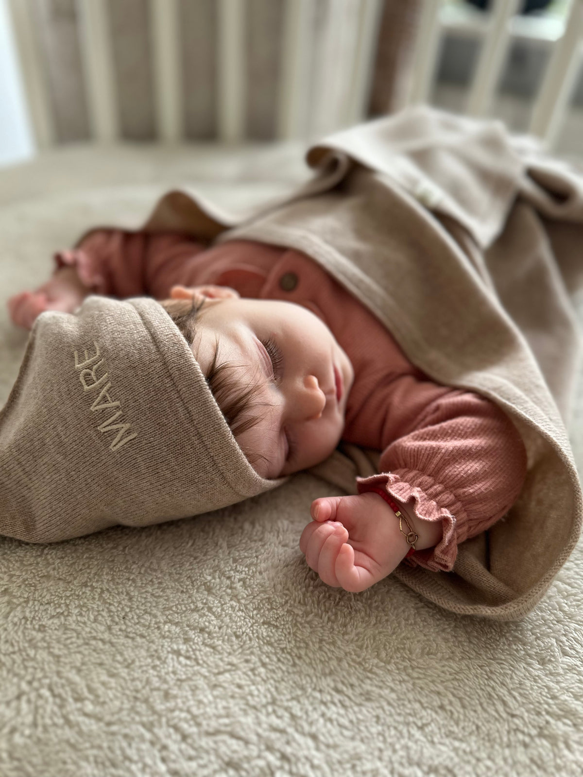 Wollen deken met naam 