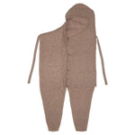Product foto van open wrap snuggle in camel kleur merinowol 