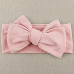 baby haarband met grote strik roze 