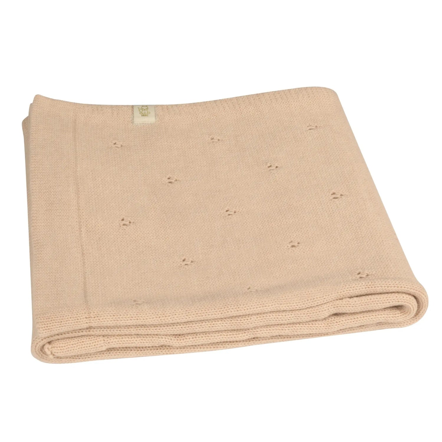 Merino wool blanket Pointelle (washable) 