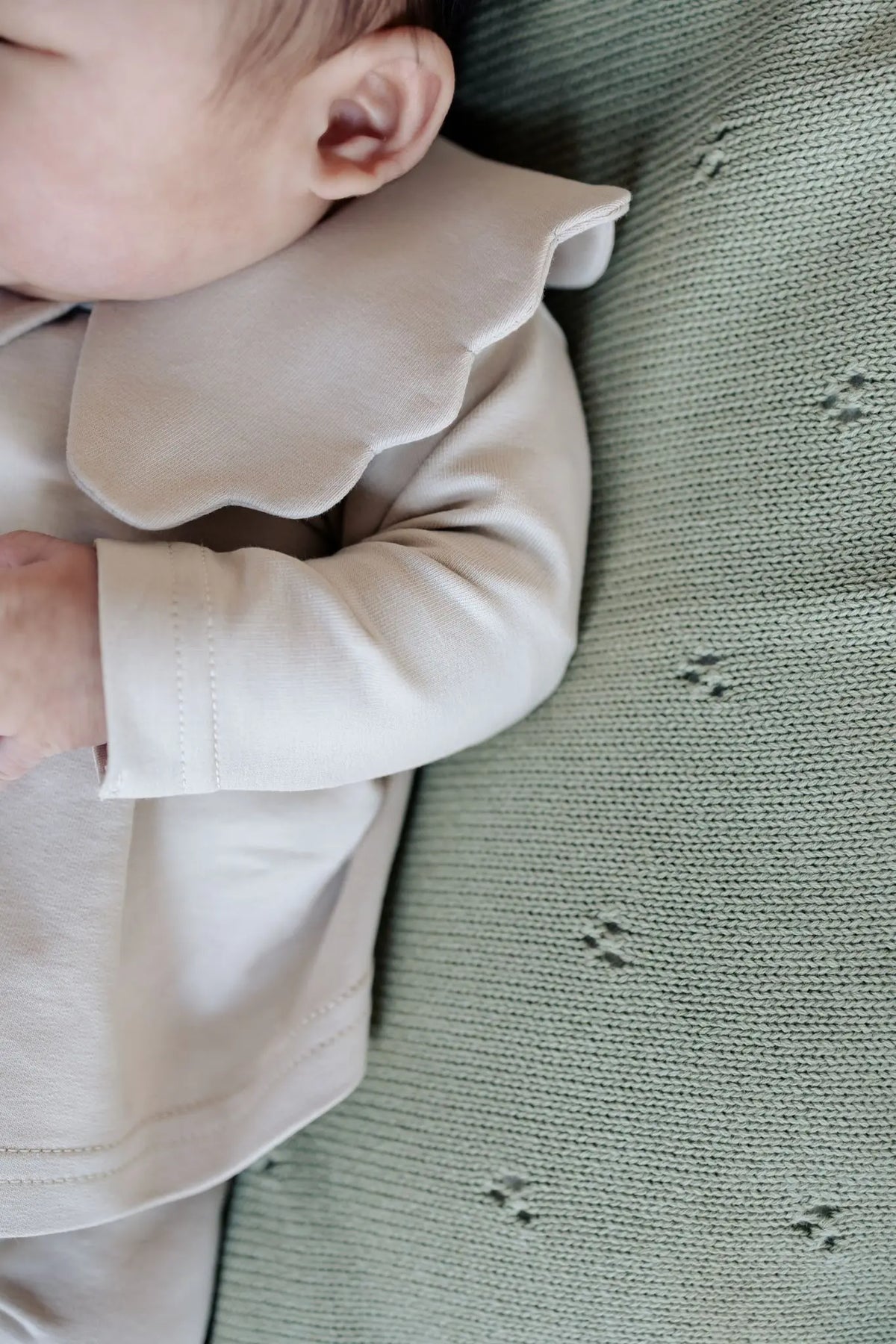 detail foto van scallop kraag 