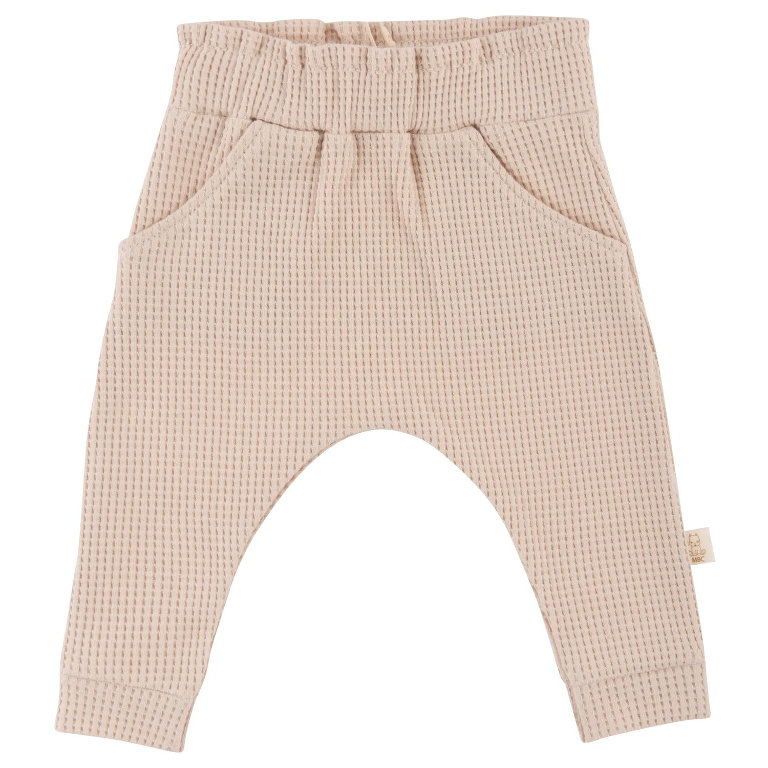 Broekje Lane- beige wafel katoen
