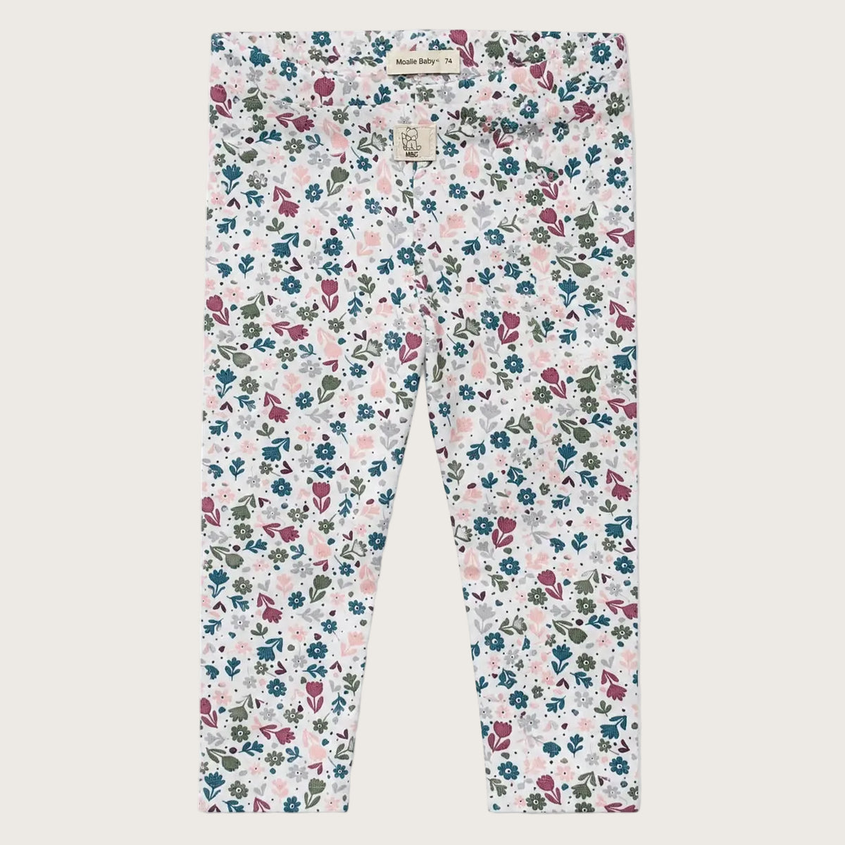 gebloemde baby legging