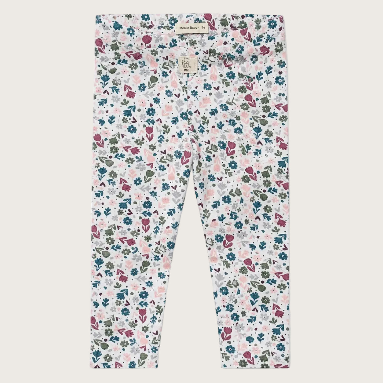 gebloemde baby legging