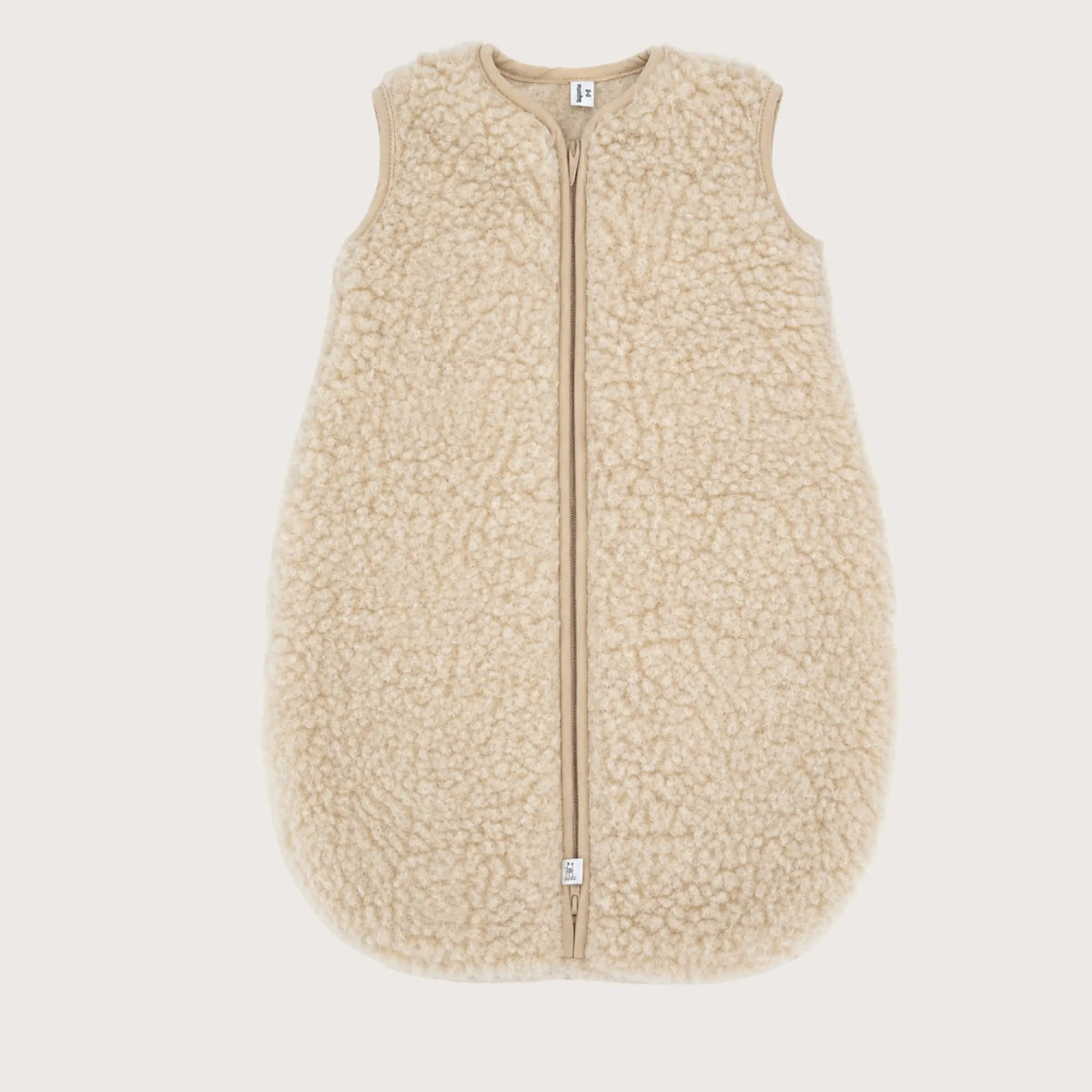 merinowollen_baby slaapzak beige