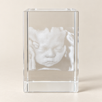 Voorbeeld van 3D-echo gegraveerd in helder fotokristal