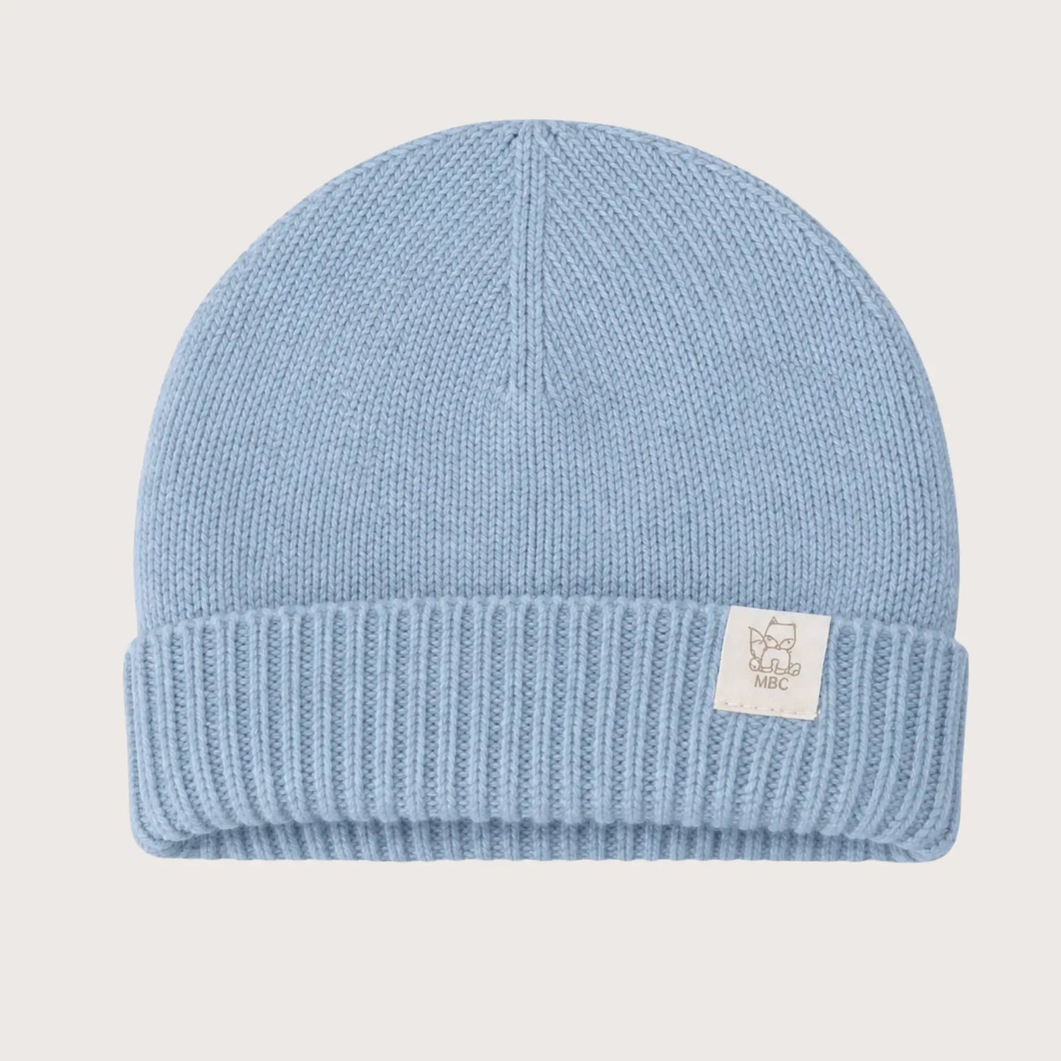 Merino & Cashmere beanie (Fine Knit)-Light Blue