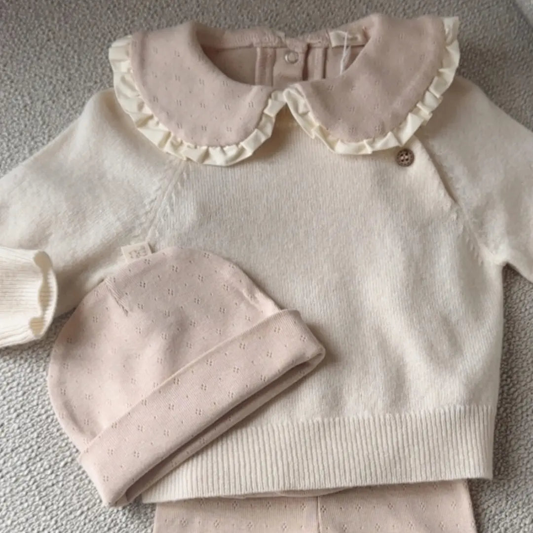 Romper Iris – Pointelle katoen in Oat