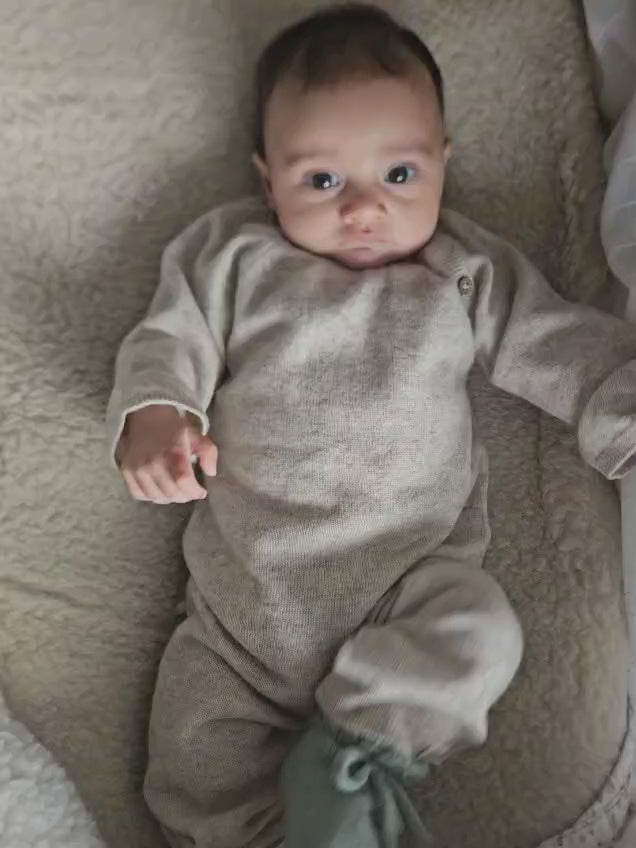 Jumpsuit Sky — Merino & Cashmere | Sand