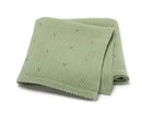 Knitted crib blanket made of cotton - breathable &amp; soft comfort 