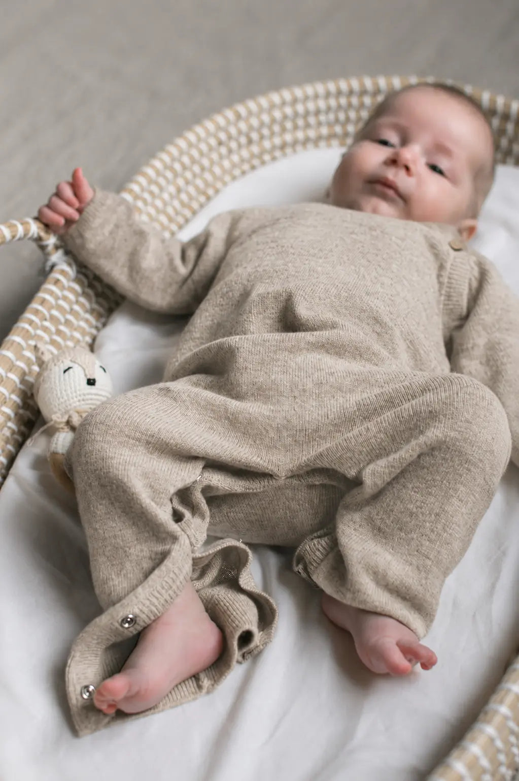 Jumpsuit Sky — Merino & Cashmere | Sand